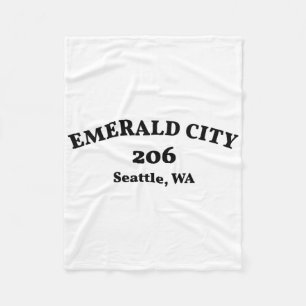 Seattle Washington Vorwahl 206 Smaragd-Stadt Fleecedecke