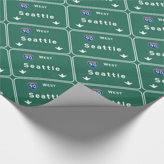 Seattle Washington wa Autobahn-Autobahn: Geschenkpapier (Ecke)