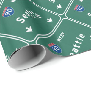 Seattle Washington wa Autobahn-Autobahn: Geschenkpapier
