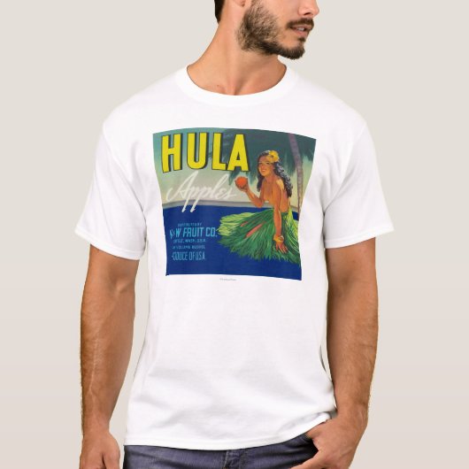 Seattle, WashingtonHula Apple beschriften T-Shirt (Vorderseite)