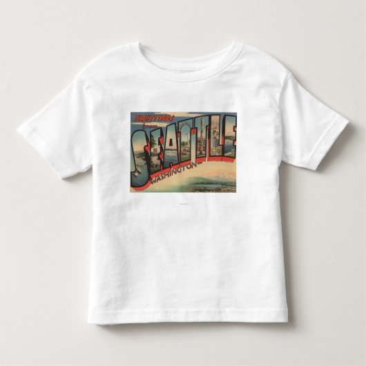 Seattle, WashingtonLarge Buchstabe-Szenen 2 Kleinkind T-shirt (Vorderseite)