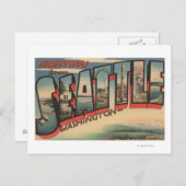 Seattle, WashingtonLarge Letter Scenes 2 Postkarte (Vorne/Hinten)