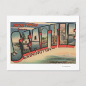 Seattle, WashingtonLarge Letter Scenes 2 Postkarte (Vorderseite)