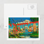 Seattle, WashingtonLarge Letter Scenes Postkarte (Vorne/Hinten)