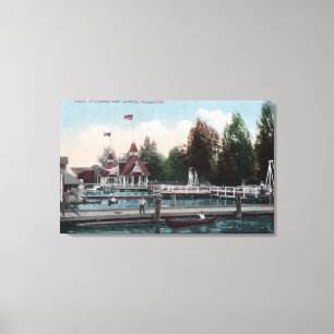Seattle, WashingtonMadison Park-Szene Leinwanddruck