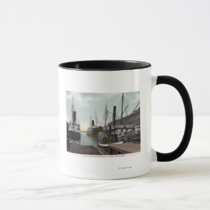 Seattle, WashingtonView of the Dock and Ships Tasse