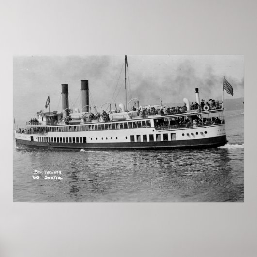 Seattle, WashingtonView of the Tacoma Steamer Poster (Vorne)