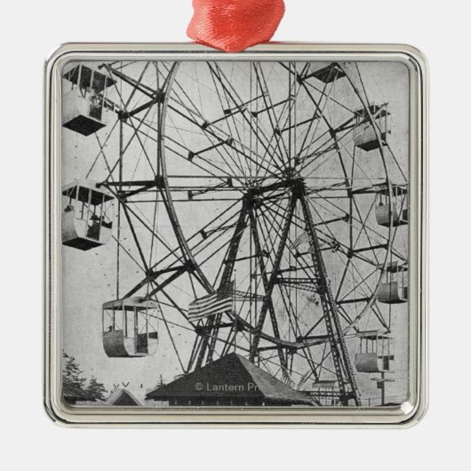 Seattle, WashingtonYukon-Pazifische Ausstellung Silbernes Ornament (Vorne)