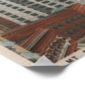 Seattle, WASmith Tower View & Mt. Rainier Poster (Ecke)