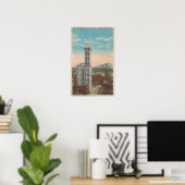 Seattle, WASmith Tower View & Mt. Rainier Poster (Heimbüro)