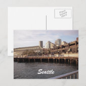 Seattle Waterfront 2009, Seattle Postkarte (Vorne/Hinten)
