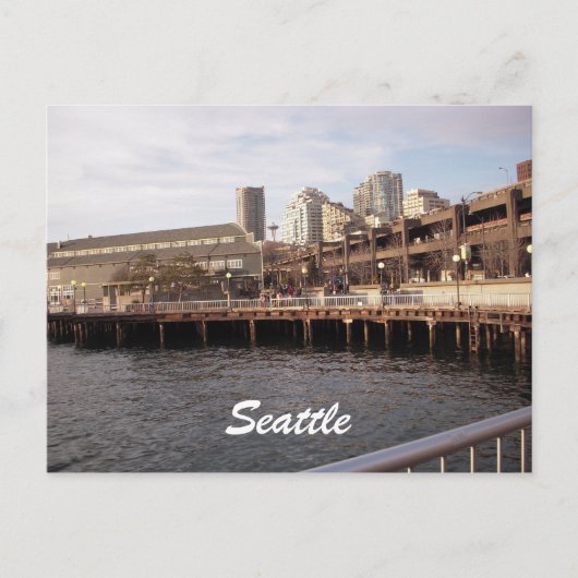 Seattle Waterfront 2009, Seattle Postkarte (Vorderseite)