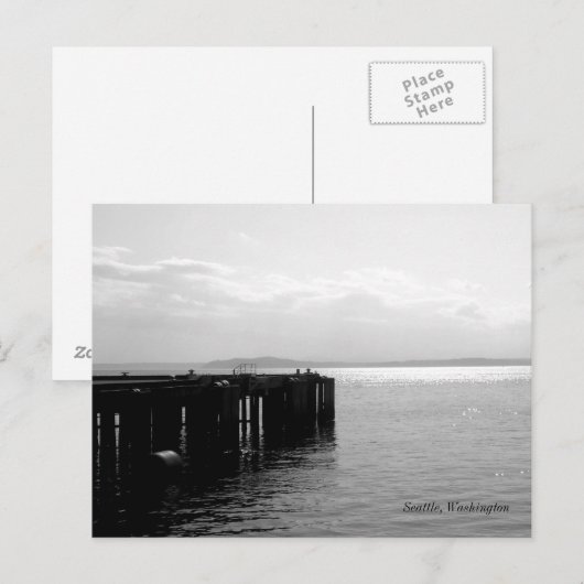 Seattle Waterfront Postkarte (Vorne/Hinten)