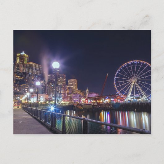 Seattle Waterfront Postkarte (Vorderseite)