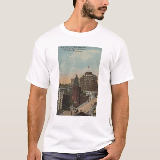 Seattle, WAThird Allee und Hochschulstraßen T-Shirt (Vorderseite)