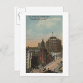 Seattle, WAThird Avenue und University Streets Postkarte (Vorne/Hinten)