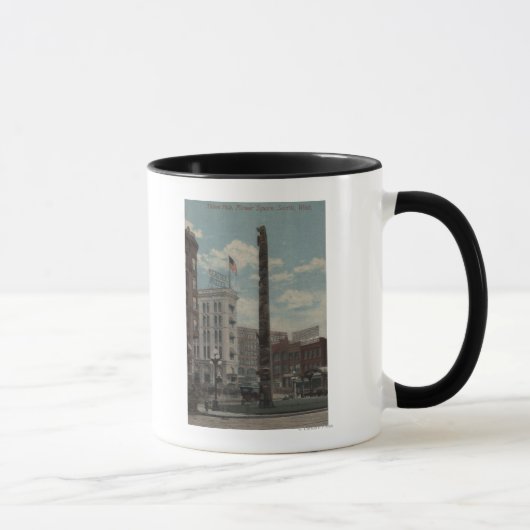 Seattle, WATotem Pole am Pioneer Platz Tasse (Rechts)