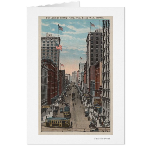 Seattle, WAView of 2nd Ave von Yesler (Vorne)