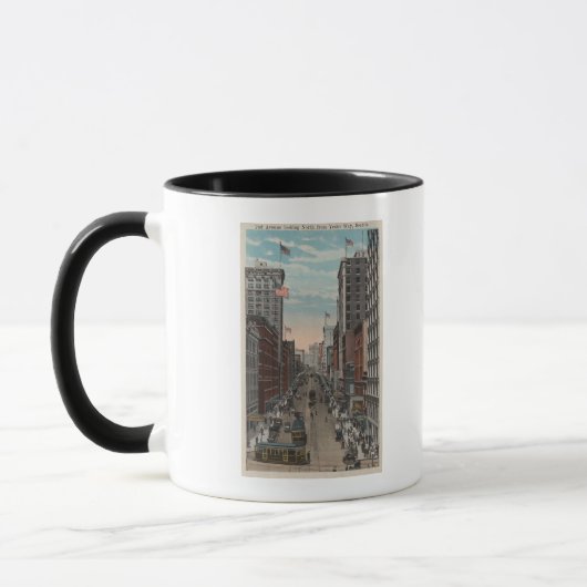 Seattle, WAView of 2nd Ave von Yesler Tasse (Links)