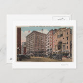 Seattle, WAView von 4. Ave & Westlake Postkarte (Vorne/Hinten)