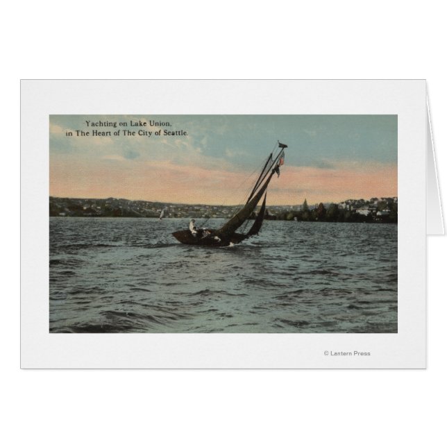 Seattle, WAYachting auf der Gewerkschaft des Sees (Vorderseite (Horizontal))