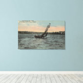 Seattle, WAYachting auf der Gewerkschaft des Sees Leinwanddruck (Insitu (Holzboden))