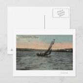 Seattle, WAYachting auf der Gewerkschaft des Sees Postkarte (Vorne/Hinten)