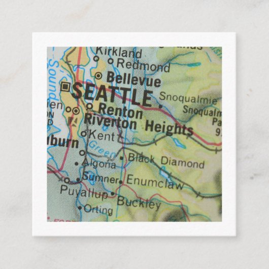 Seattle We have Moved New Address Card Begleitkarte (Vorderseite)