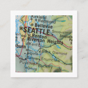 Seattle We have Moved New Address Card Begleitkarte