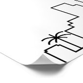 Seattle Wedding | 12 Tabelle Seating Chart Poster (Ecke)