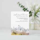 Seattle Wedding Kerry Park Skyline Probe Begleitkarte (Stehend Vorderseite)