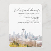 Seattle Wedding Kerry Park Skyline Probe Begleitkarte (Vorderseite)