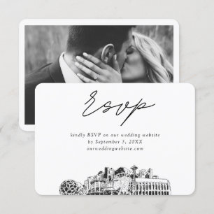 Seattle Wedding Minimalistisch Sketch UAWG Begleitkarte