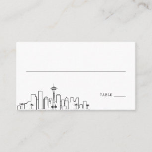 Seattle Wedding   Platzkarten vorne und hinten