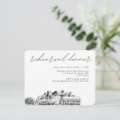 Seattle Wedding Probe Einladungskarte (Stehend Vorderseite)