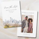 Seattle Wedding Save the Date Einladung