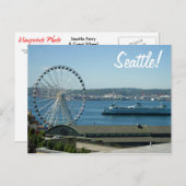 Seattle Wheel & Ferry Postkarte (Vorne/Hinten)