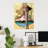 Seattle World's Fair 1962 Vintage Poster (Heimbüro)