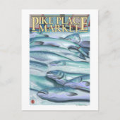 SeattleFish on Ice am Pike Place Markt Postkarte (Vorderseite)