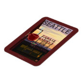 SeattlePike Place Market - Zeichen und Wasser Magnet (Linke Seite)