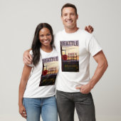 SeattlePike Platz-Markt-Zeichen und Wasser-Ansicht T-Shirt (Unisex)