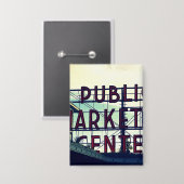 Seattles Pikes Place Market Button (Vorderseite/Rückseite)
