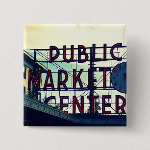 Seattles Pikes Place Market Button
