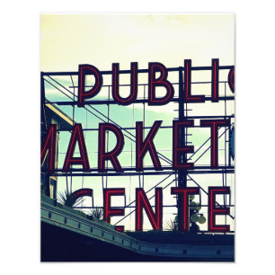 Seattles Pikes Place Market Fotodruck