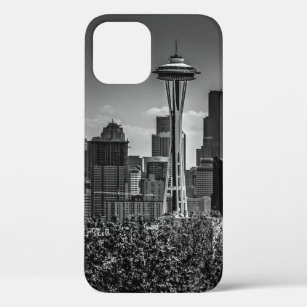 Seattleskyline-moderne Foto-Schwarzweiss-Kunst Case-Mate iPhone Hülle