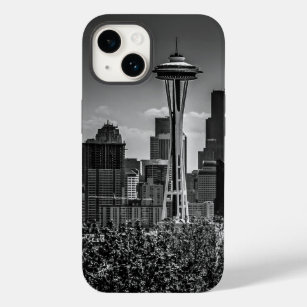 Seattleskyline-moderne Foto-Schwarzweiss-Kunst Case-Mate iPhone 14 Hülle