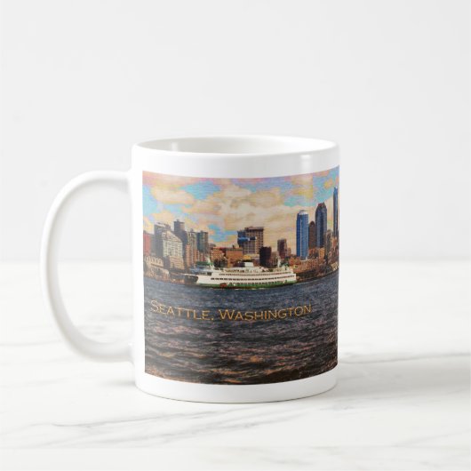Seattleskyline-Tasse Kaffeetasse (Links)