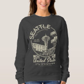 SEATTSTADT ICON - WASHINGTON VINTAG SWEATSHIRT (Vorderseite)