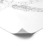 Seaturtle Adult Coloring Poster (Ecke)