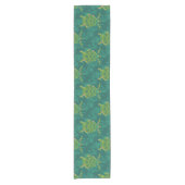 Seaturtle Aquamarine Table Runner Kurzer Tischläufer (Vorderseite)